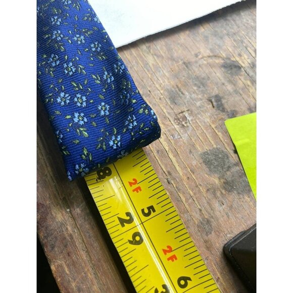 Ralph Lauren Mens Tie Necktie Blue Multicolor Floral Tied Classic Career Short - Picture 5 of 6